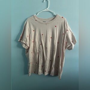 Old Navy Martini Glass T-shirt Pink Size 3X Plus